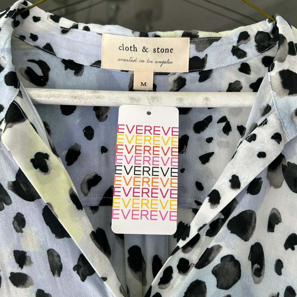 Cloth & stone animal print blouse